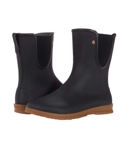 BOGS Women's Sweetpea Tall Rain Boots Soft Toe in Black Size 9 Waterproof