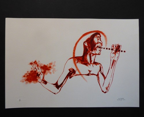 THE FORCE Signed Serigraph by Famed Afro Cuban Artist & Priest SANTIAGO OLAZABAL - Picture 5 of 6