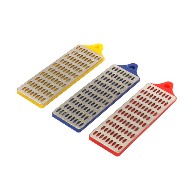 Diamond Whetstone Sharpening Hone Block Set for Kitchen 180 260 360