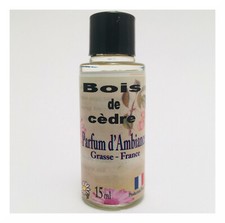 Extrait parfum ambiance de Grasse pour la maison BOIS DE CEDRE