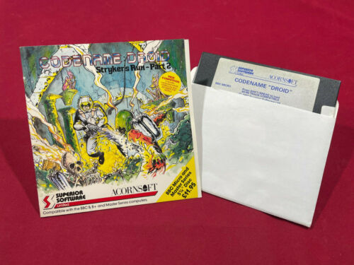 Codename Droid Game & Sleeve for Acorn BBC B & Master Microcomputer - Picture 1 of 7