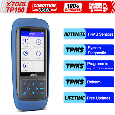 XTOOL USED TP150 TPMS System Tire Sensor Activate Relearn Tool TS100 Programming
