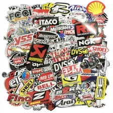 Lot Set of 120 Motorcycle Motocross Decals Stickers Pack Racing ATV UTV Dirtbike