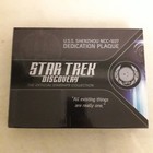 Eaglemoss Star Trek Discovery USS Shenzhou NCC-1227 Dedication Plaque
