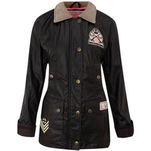 Pauls Boutique Waxed Hunter Jacket Coat BLACK or CORAL PINK Brand New