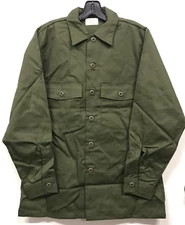 Dura Press Man's Utility Shirt OG-507 50/50 PolyCotton Size 15 1/2 x 33 NOS USGI