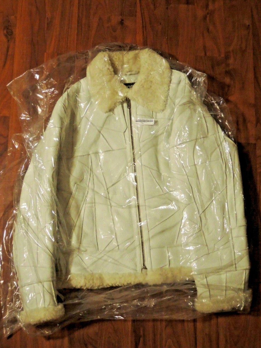 SUPREME Patchwork Wool Shearling B-3 WHITE Lambskin LEATHER SUPREME Patchwork Wool Shearling B-3 WHITE Lambskin LEATHER