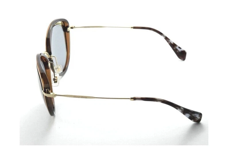 Gafas de sol Miu Miu MU 50RS UFB9L1 marrón ovalado azul no polarizadas 54-26-140 mm Foto 2 de 3