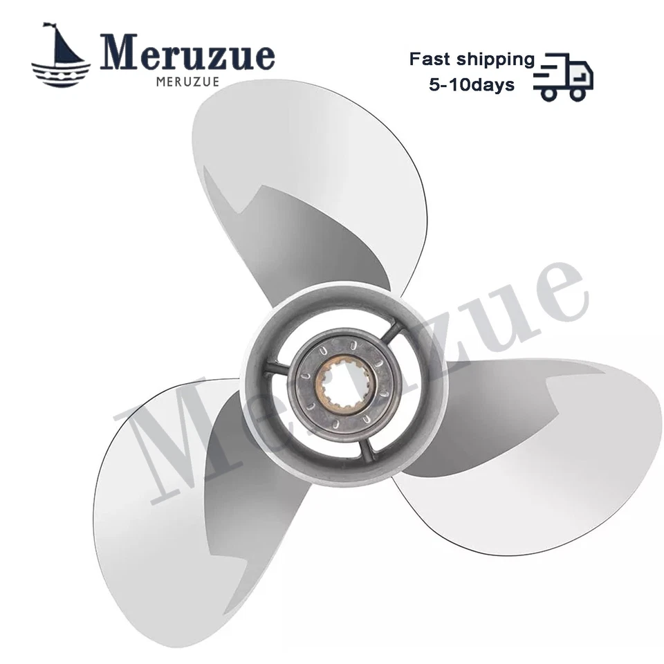 10 1/4 x 15 Stainless boat Propeller fit Yamaha 40-60HP 13 spline 10.25"x 15" RH - Image 3 of 4