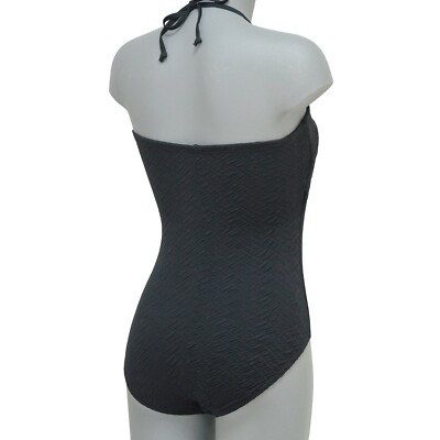 Maillot De Bain Une Pièce Femme Lagon Bleu - Noir, Bonnet B, 80% Polyamide 20% élasthanne
