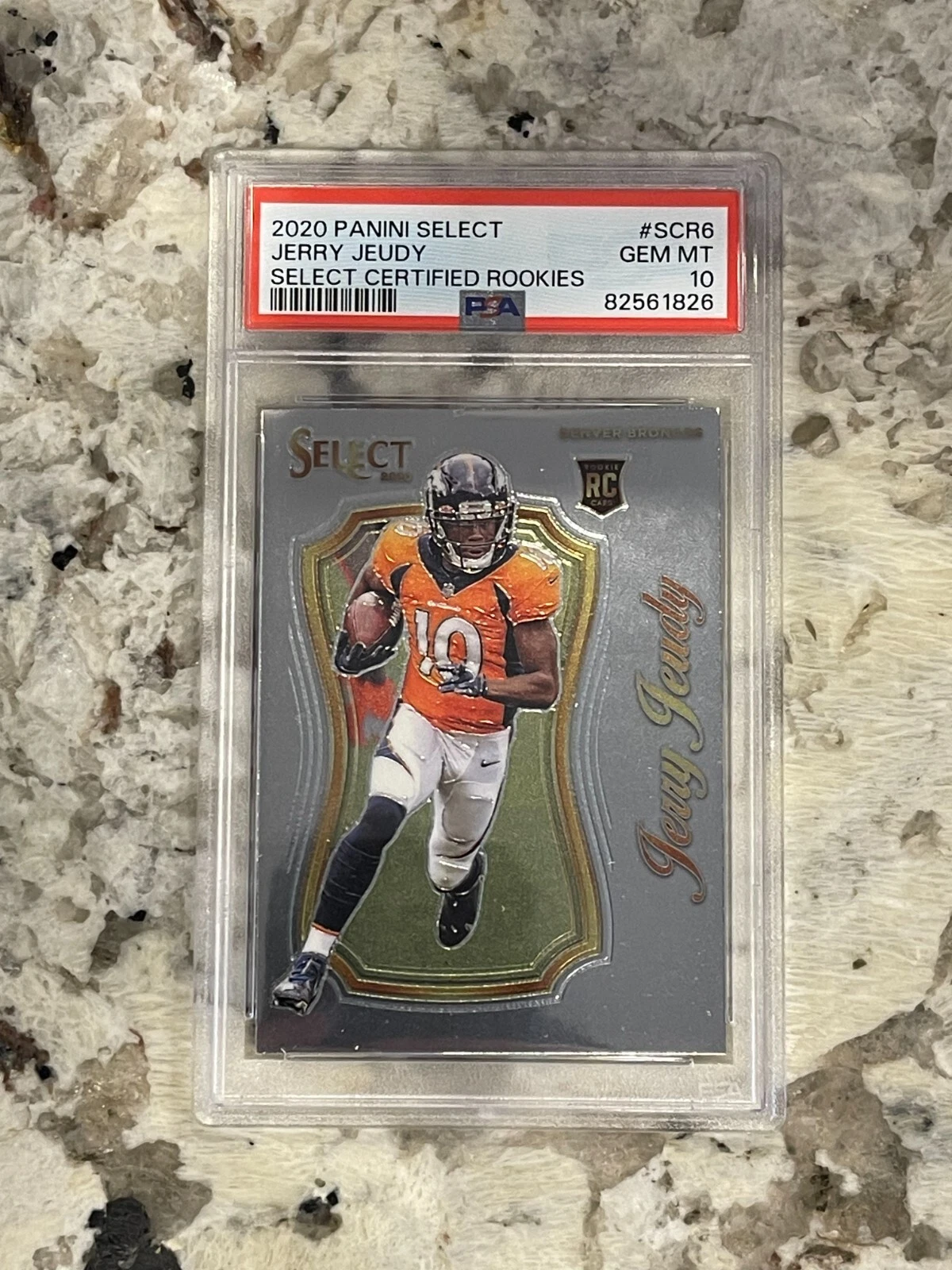 Jerry Jeudy Panini Select Certified Rookies #SCR6 Base