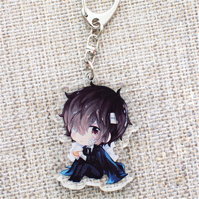 Anime Bungou Stray Dogs Acrylic Keychain Dazai Osamu Pendant Keychains