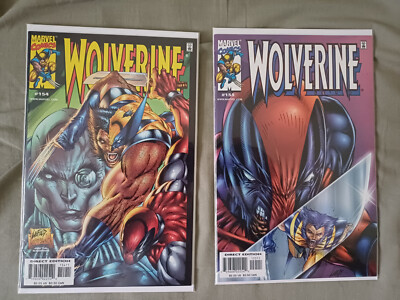 Wolverine #154 + 155 vs Deadpool Rob Liefeld Movie Hulk #340 Hommage 2000 Key