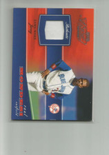 2002 PLAYOFF PIECE OF THE GAME MATERIALS #69A RAUL MONDESI  JERSEY   B69