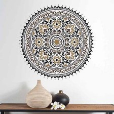 Mandala Stencil Kashmir - Large Mandala Stencil for Quick and Easy DIY Wall Art