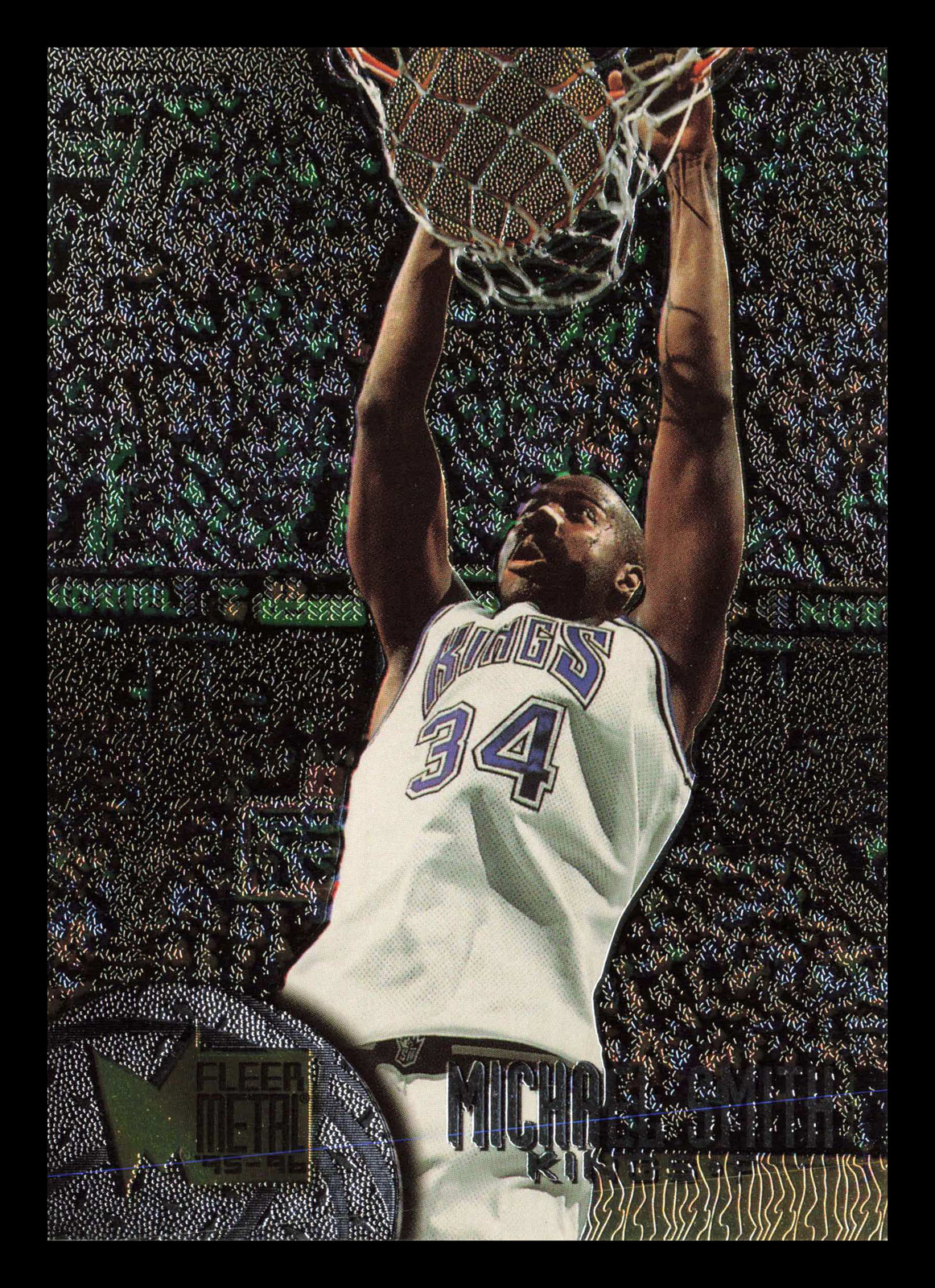 Michael Smith #188 1995-96 Metal Sacramento Kings Basketball
