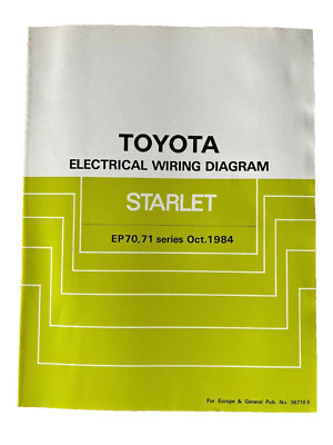 Toyota Starlet Electrical Wiring Diagram Supplement EP70 EP71   36710E
