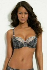 FANTASIE SHARON BALCONY UNDERWIRE BRA, US/UK 30E,  2631, BLACK . NWOT,  EV 