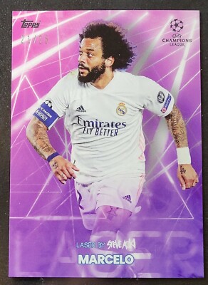 2021 Topps X Football Festival #/25 MARCELO PURPLE LASER SSP STEVE AOKI UEFA SP