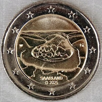 DEUTSCHLAND / GERMANY_2 Euro 2025_Saarland_Saarschleife_G_Bi-Metall_lose - Bild 1 von 4