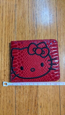 NEW**LOVELY**Hello Kitty red slim wallet