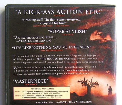 BROTHERHOOD OF THE WOLF (2001) DVD MOVIE 2 DISCS Samuel Le Bihan, Mark Dacascos - Picture 3 of 6