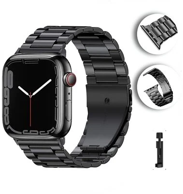 Metal Strap For Apple Watch Series 10 9 8 7 6 SE 5 4 Stainless Steel iWatch Band