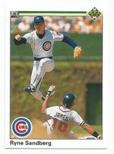 RYNE SANDBERG 1990 UPPER DECK CARD FLAWLESS CONDITION