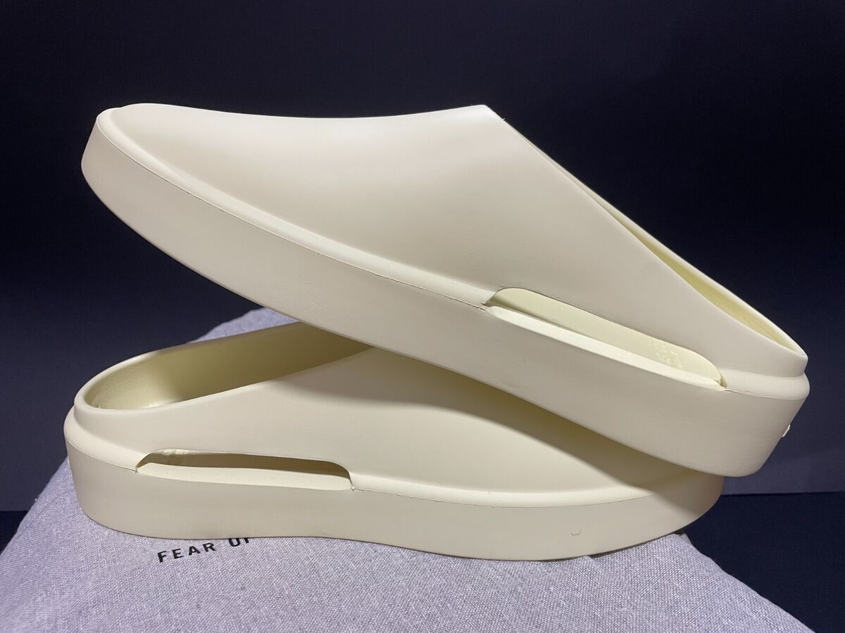 DS NEW FEAR OF GOD CALIFORNIA 1 CANARY YELLOW SLIP ON MULE DS NEW FEAR OF GOD CALIFORNIA 1 CANARY YELLOW SLIP ON MULE