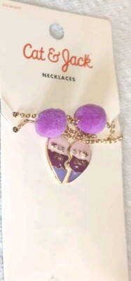 Girls' 2pk Heart Necklace Set Cat Jack™ NEW IN PACKAGE