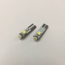 2 Qty T5 74 Bulb Light Interior Gauge Cluster Speedometer Cool White 8000k Led