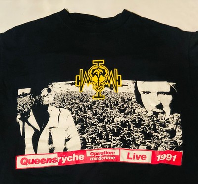 Vintage 1991 Queensryche Operation Mindcrime Tour T-Shirt Single Stitch