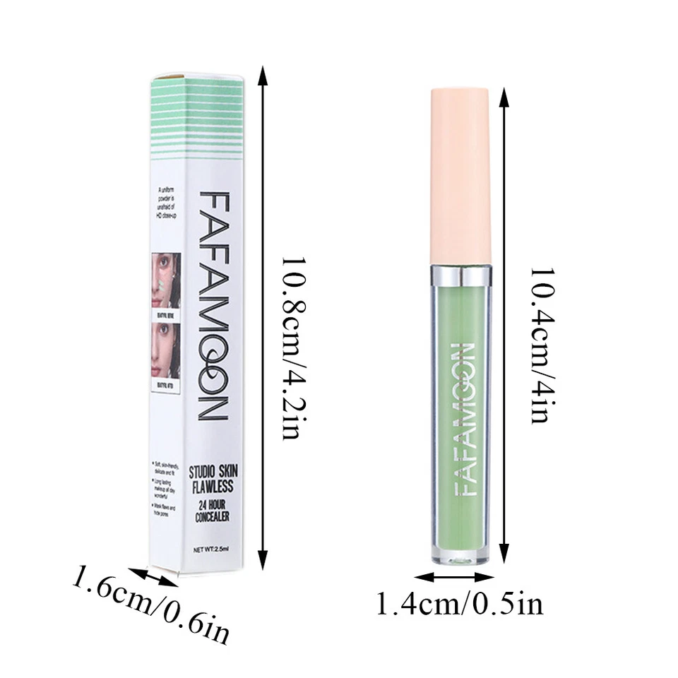 Full Cover Liquid Concealer Makeup For Face Eye Dark Circles Corrector Cream  - Image 2 of 4