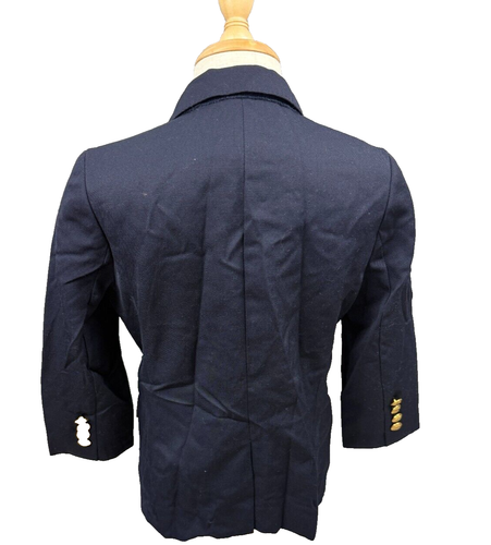 J. Crew Ludlow Crew Cuts Navy Blazer Wool Gold Buttons Youth Boys Size 6 - Picture 8 of 8