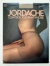 Jordache Control Top  Pantyhose  size AVERAGE Naughty Nude