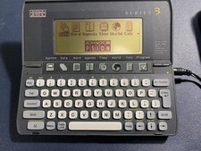Psion Series 3A Vintage Personal Organiser PDA with case and AC Adapter