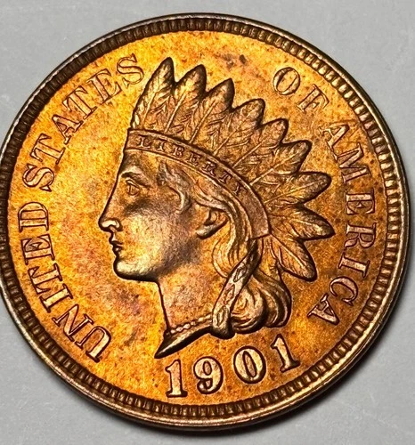 1901 Indian Head Penny - MS Uncirculated - Nice  GEM!!