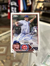 2023 Topps Chrome Rookie Autographs Justin Steele RC On Card Auto SP Cubs!!!