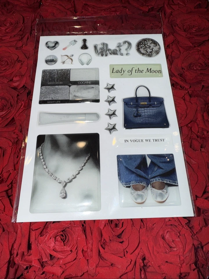 3D stickers for phone cases, trendy epoxy sticker set, Set of 16 Silver🩶 - Image 2 of 3