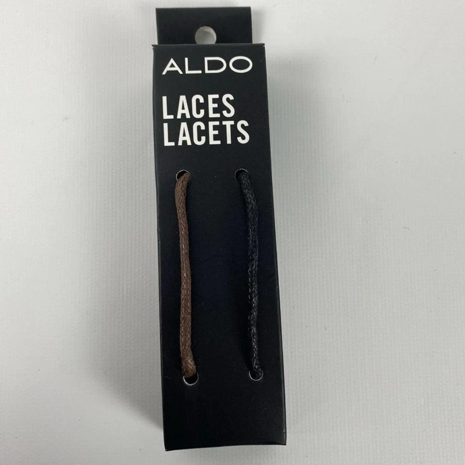 Шнурки для обуви Aldo 2 ПАРЫ коричневые черные  - Изображение 2 из 4