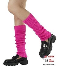 Leg Warmers for Women Gift 80s Ruffle Leg Sleeves for Party Yoga 1 Pair - Rose
