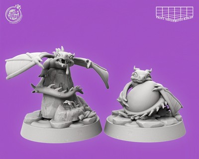 Wyvern Wyrmling Miniatur Set Lizard Begleiter Figur für TTRPGs wie D&D 5e