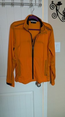 Adidas Men's Porsche Design Orange Windbreaker Cycling Jacket Size M