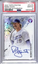 2022 Topps Pristine #PA-RY Robin Yount PSA 10 GEM MINT Auto Brewers 