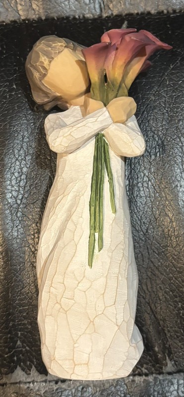 Willow Tree “Bloom” Figurine Bouquet of Purple Lilies (no box, 2010-2012)