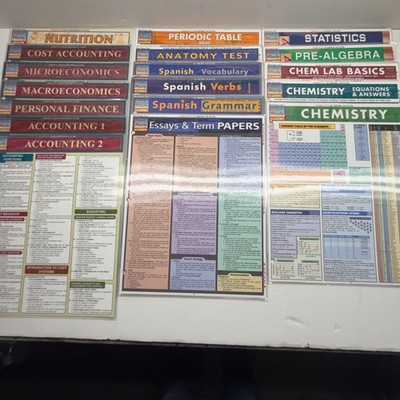 18 Mixed Subject Bar Charts Quick Study Academic Business Health Spanish +