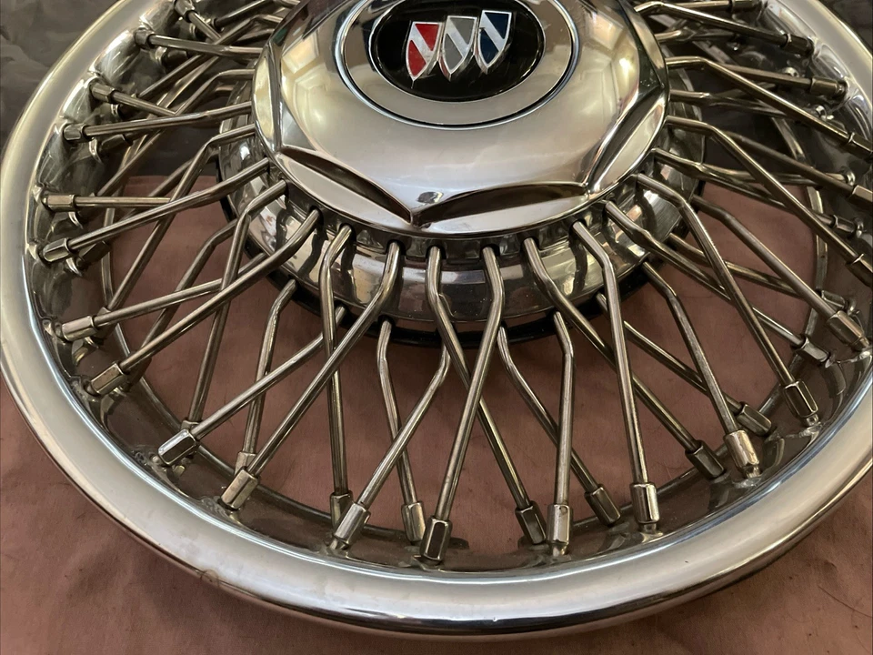 Buick Electra Lesabre Park Ave 1111C 1989-1991 14" cubierta de rueda de alambre tapacubos 1 Foto 4 de 4