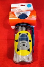 Skip Hop Zoo Straw Bottle, Plastic BPA-Free, Bat, NEW in Package