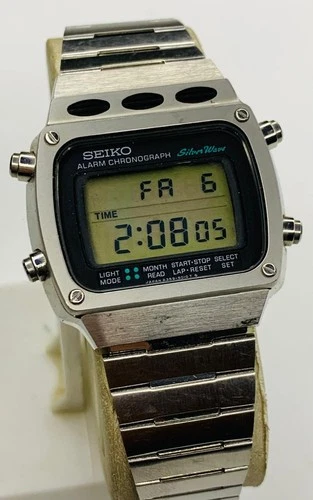 Vintage Seiko Digital Chronograph A359-5020 Men's Quartz Watch