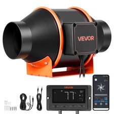 VEVOR Inline Duct Fan 205 CFM 4 Inch EC Motor PWM App Ventilation Grow Tent